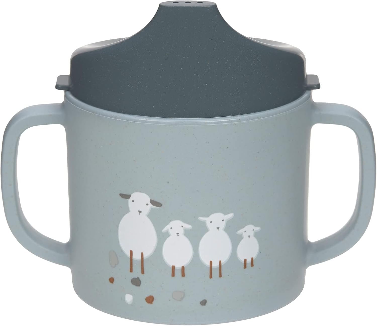 Taza para sorber LÄSSIG con asa y boquilla